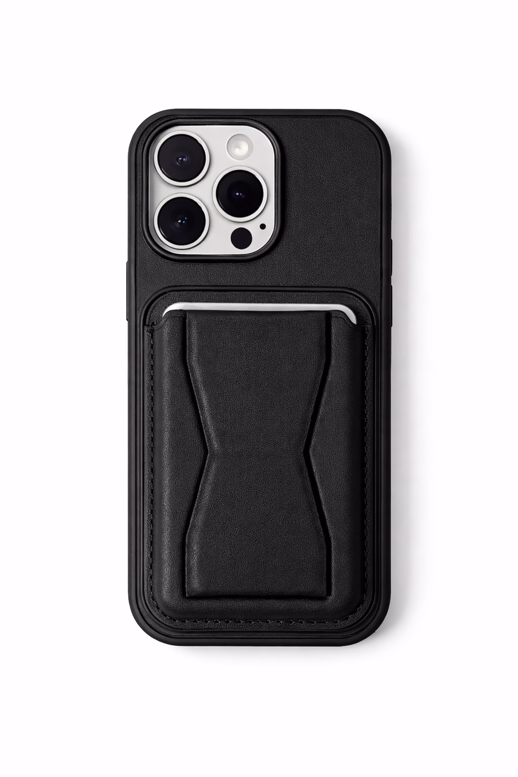 iPhone 16 Pro - GeoCard Stand Case - Black